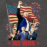 Donald Trump J.D Vance 2024 Made History Trump Legend Vector Backpack