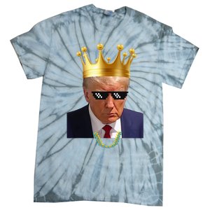 Donald Trump King Trump Mug Shot Aug. 2024 Thug Life Retro Tie-Dye T-Shirt