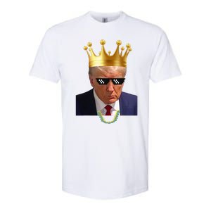 Donald Trump King Trump Mug Shot Aug. 2024 Thug Life Retro Softstyle CVC T-Shirt