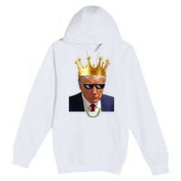 Donald Trump King Trump Mug Shot Aug. 2024 Thug Life Retro Premium Pullover Hoodie