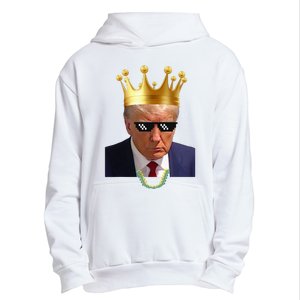 Donald Trump King Trump Mug Shot Aug. 2024 Thug Life Retro Urban Pullover Hoodie