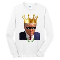 Donald Trump King Trump Mug Shot Aug. 2024 Thug Life Retro Tall Long Sleeve T-Shirt