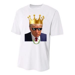 Donald Trump King Trump Mug Shot Aug. 2024 Thug Life Retro Performance Sprint T-Shirt