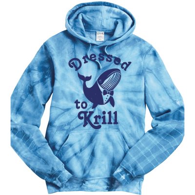 Dressed To Krill Funny Killer Whale Tie Dye Hoodie