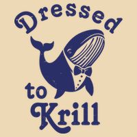 Dressed To Krill Funny Killer Whale Drawstring Bag