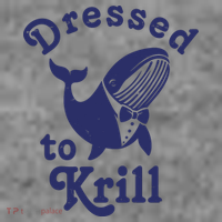 Dressed To Krill Funny Killer Whale 7-Panel Snapback Hat
