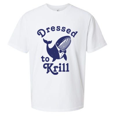 Dressed To Krill Funny Killer Whale Sueded Cloud Jersey T-Shirt
