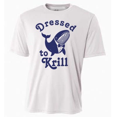 Dressed To Krill Funny Killer Whale Cooling Performance Crew T-Shirt