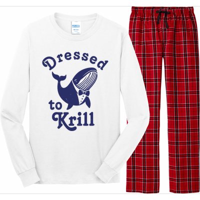 Dressed To Krill Funny Killer Whale Long Sleeve Pajama Set