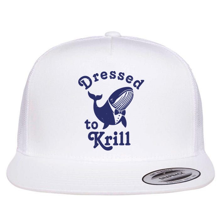 Dressed To Krill Funny Killer Whale Flatbill Hat