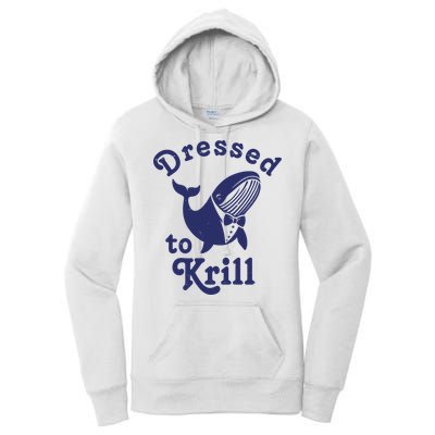 Dressed To Krill Funny Killer Whale Women's Pullover Hoodie