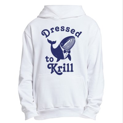 Dressed To Krill Funny Killer Whale Urban Pullover Hoodie