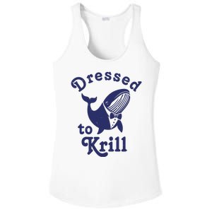 Dressed To Krill Funny Killer Whale Ladies PosiCharge Competitor Racerback Tank