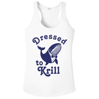 Dressed To Krill Funny Killer Whale Ladies PosiCharge Competitor Racerback Tank