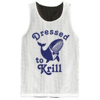 Dressed To Krill Funny Killer Whale Mesh Reversible Basketball Jersey Tank