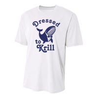 Dressed To Krill Funny Killer Whale Youth Performance Sprint T-Shirt