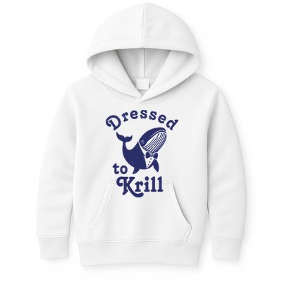 Dressed To Krill Funny Killer Whale Kids Hoodie