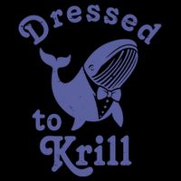 Dressed To Krill Whale Funny Flexfit Unipanel Trucker Cap