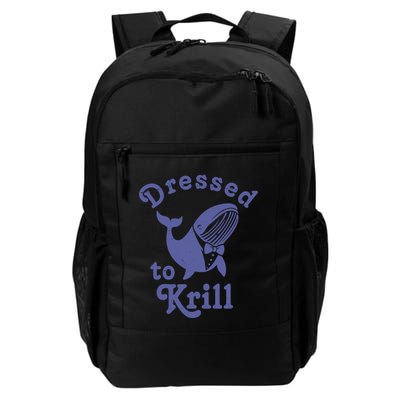 Dressed To Krill Whale Funny Daily Commute Backpack