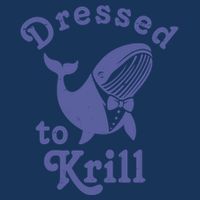 Dressed To Krill Whale Funny 16 in Basic Backpack
