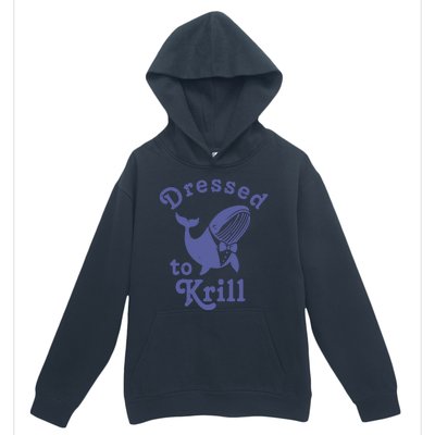 Dressed To Krill Whale Funny Urban Pullover Hoodie