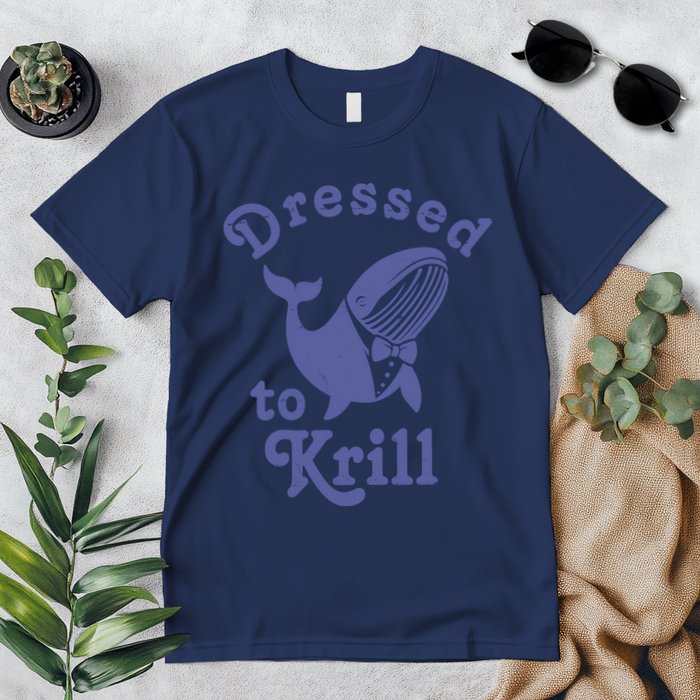 Dressed To Krill Whale Funny Premium T-Shirt