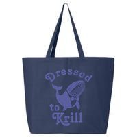 Dressed To Krill Whale Funny 25L Jumbo Tote