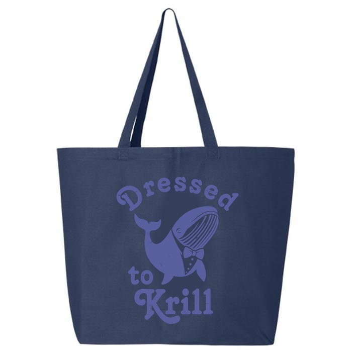 Dressed To Krill Whale Funny 25L Jumbo Tote