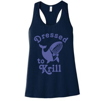 Dressed To Krill Whale Funny Womens Tank Top