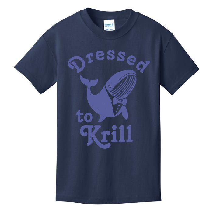 Dressed To Krill Whale Funny Kids T-Shirt