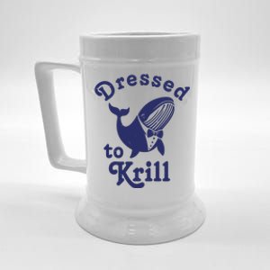 Dressed To Krill Whale Funny Beer Stein