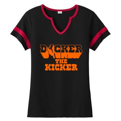 Dicker The Kicker Cameron Dicker Texas Football Ladies Halftime Notch Neck Tee