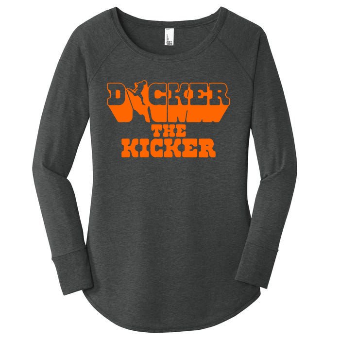 Dicker The Kicker Cameron Dicker Texas Football Women's Perfect Tri Tunic Long Sleeve Shirt