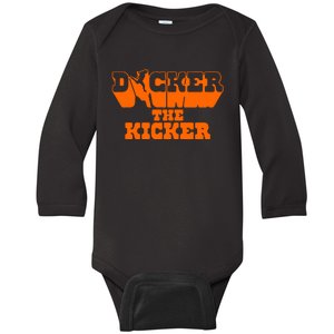 Dicker The Kicker Cameron Dicker Texas Football Baby Long Sleeve Bodysuit