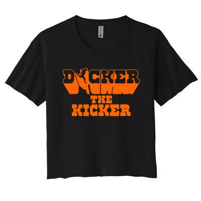 Dicker The Kicker Cameron Dicker Texas Football Women's Crop Top Tee