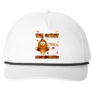 Dabbing Turkey Kindergarten Teacher Thanksgiving Pajamas Gift Snapback Five-Panel Rope Hat