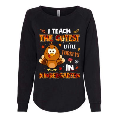 Dabbing Turkey Kindergarten Teacher Thanksgiving Pajamas Gift Womens California Wash Sweatshirt