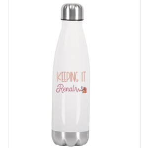 Dialysis Technician Kidney Keeping It Renal Nephrology Nurse Stainless Steel Insulated Water Bottle