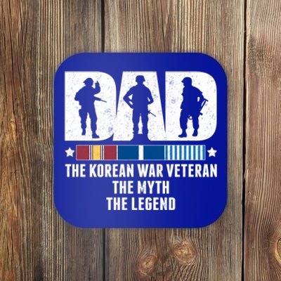 Dad The Korean War Veteran The Myth The Legend Gift Coaster