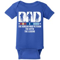 Dad The Korean War Veteran The Myth The Legend Gift Baby Bodysuit