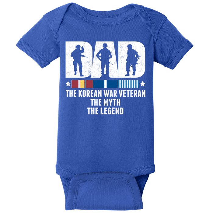 Dad The Korean War Veteran The Myth The Legend Gift Baby Bodysuit