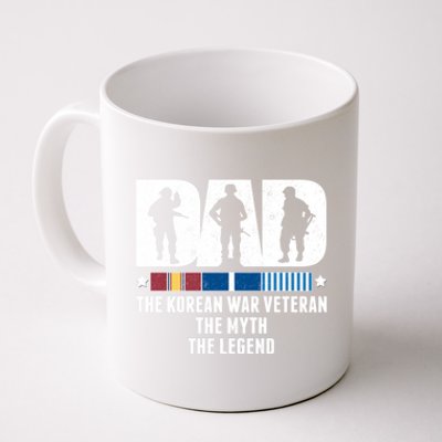 Dad The Korean War Veteran The Myth The Legend Gift Coffee Mug