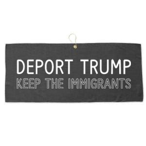 Deport Trump Keep The Immigrants Large Microfiber Waffle Golf Towel