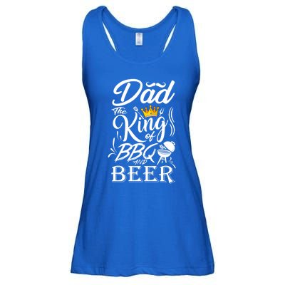 Dad The King Of Bbq And Beer Fathers Day Gift Ladies Essential Flowy Tank