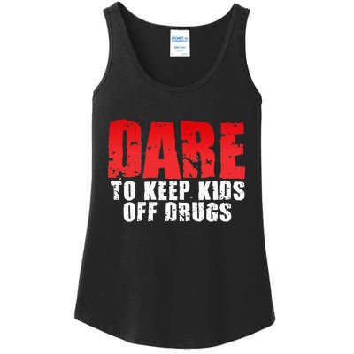 Dare To Keep Off Drugs Ladies Essential Tank