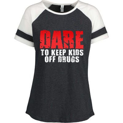 Dare To Keep Off Drugs Enza Ladies Jersey Colorblock Tee