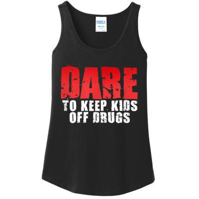 DARE TO KEEP OFF DRUGS TEE Ladies Essential Tank