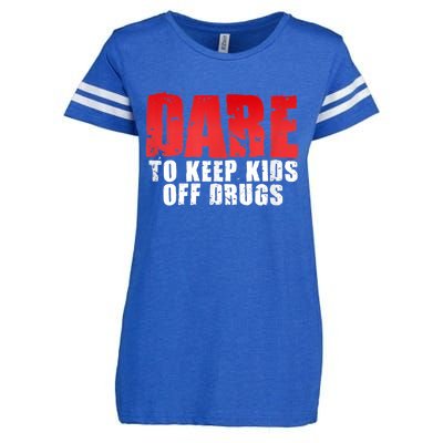 DARE TO KEEP OFF DRUGS TEE Enza Ladies Jersey Football T-Shirt