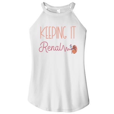 Dialysis Technician Kidney Keeping It Renal Nephrology Nurse Women’s Perfect Tri Rocker Tank