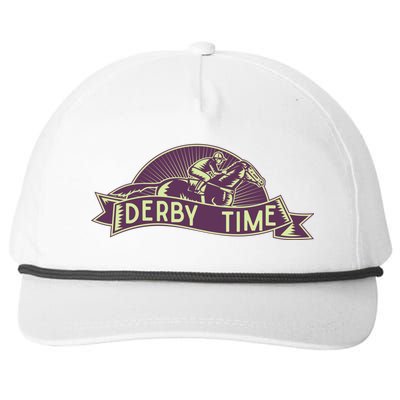 Derby Time Kentucky Horse Racing Mem/ Festival Party Gift Snapback Five-Panel Rope Hat